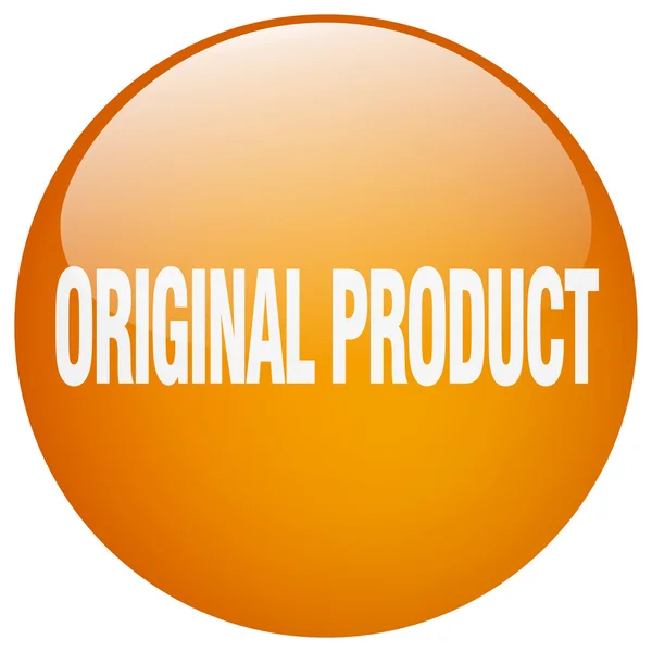 Produit original gel rond orange isolé bouton poussoir — Image vectorielle