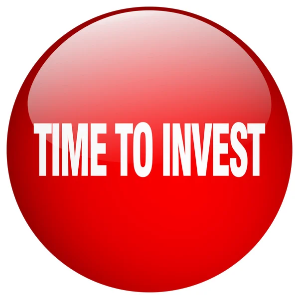 Zeit, rotes rundes Gel zu investieren — Stockvektor