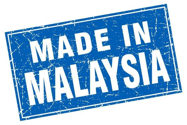 Малайзийский голубой квадратный гранж — стоковый вектор