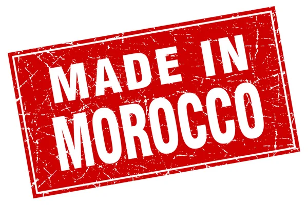 在邮票的摩洛哥红场摇滚 — 图库矢量图片