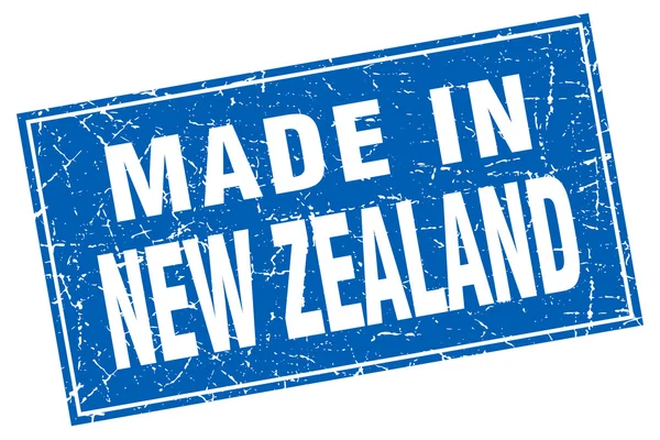 Nowa Zelandia niebieski nieczysty kwadrat w stempel — Wektor stockowy