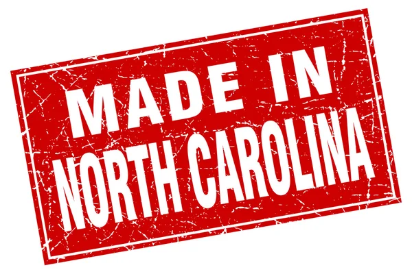 North Carolina plac czerwony ilustracja w stempel — Wektor stockowy