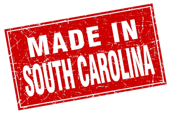 South Carolina Rode plein grunge gemaakt in stempel — Stockvector