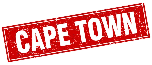 Кейптаун Червоної площі гранж vintage ізольованих штамп — стоковий вектор