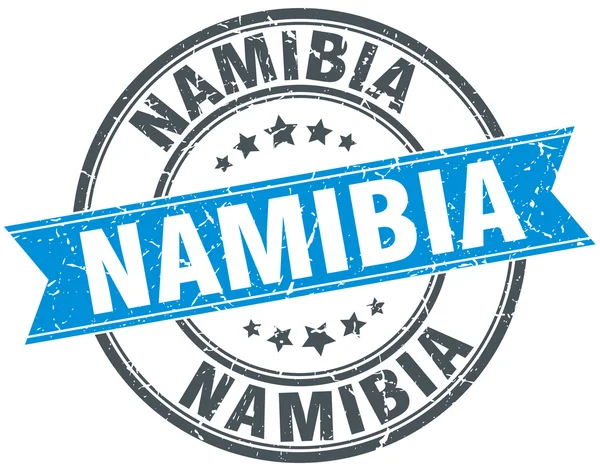 Namibia azul redondo grunge vintage cinta sello — Archivo Imágenes Vectoriales