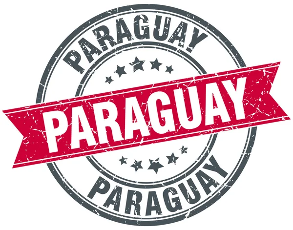 Paraguay piros kör grunge vintage szalag bélyegző — Stock Vector