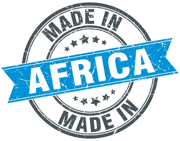 Made in Africa timbre vintage rond bleu — Image vectorielle