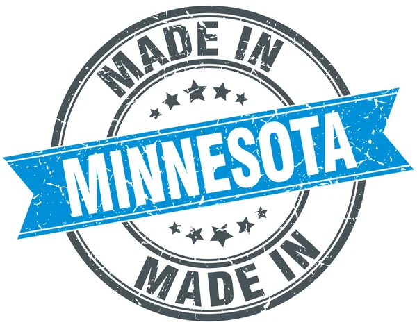 Minnesota'da vintage damga mavi yaptım — Stok Vektör