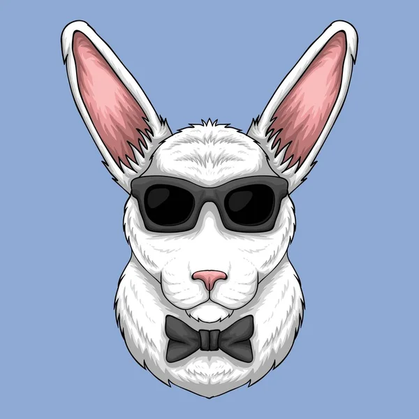 Ilustración Vectorial Gafas Conejo Para Empresa Marca — Vector de stock