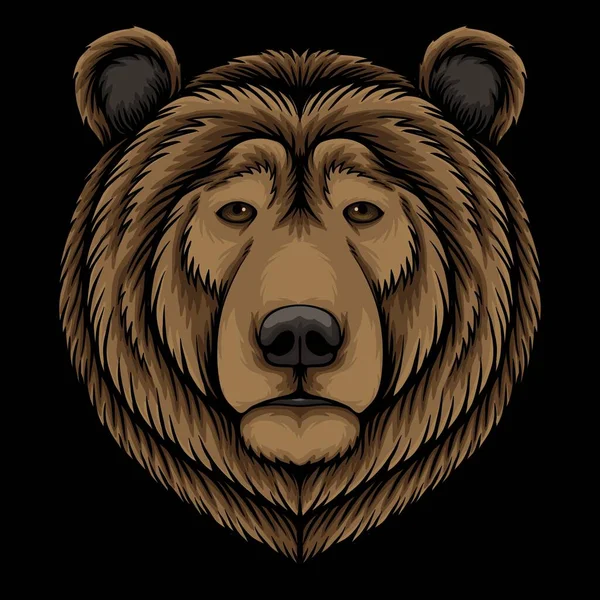 Ilustração Vetor Cabeça Urso Para Sua Empresa Marca — Vetor de Stock
