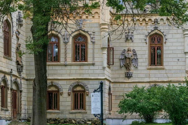 Fachada Del Castillo Sturdza Miclauseni Rumania — Foto de Stock