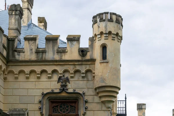 Las Torres Del Castillo Sturdza Miclauseni Rumania — Foto de Stock