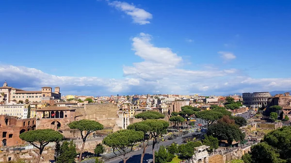 Paisagem Das Ruínas Fórum Romano Roma Itália — Fotografia de Stock