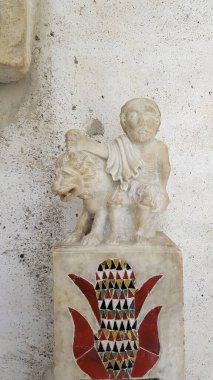 St. Andrew Katedrali 'nden heykel, Amalfi Sahili, İtalya