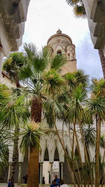 Der Turm Der Kathedrale Andrew Amalfiküste Italien — Stockfoto