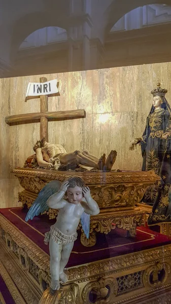 Una Scena Religiosa Morte Gesù Cristo Cattedrale Sant Andrea Costiera — Foto Stock