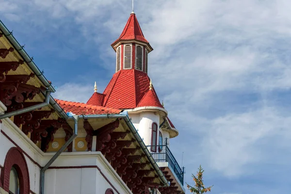 Targu Ocna belediye binasının kulesi, Bacau, Romanya