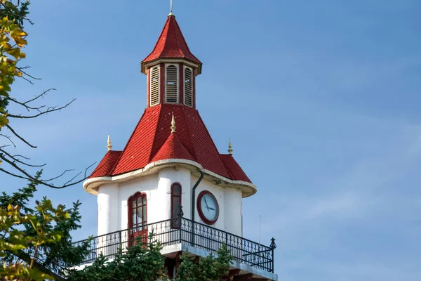 Targu Ocna belediye binasının kulesi, Bacau, Romanya