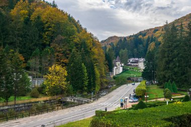 Slaniç Moldova Merkez Parkı 'na Yakın Yol, Bacau, Romanya