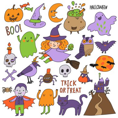 Cadılar Bayramı karakteri kümesi