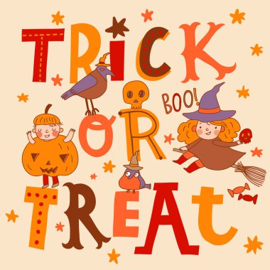 Parlak ya parani ya canini Cadılar Bayramı kartı