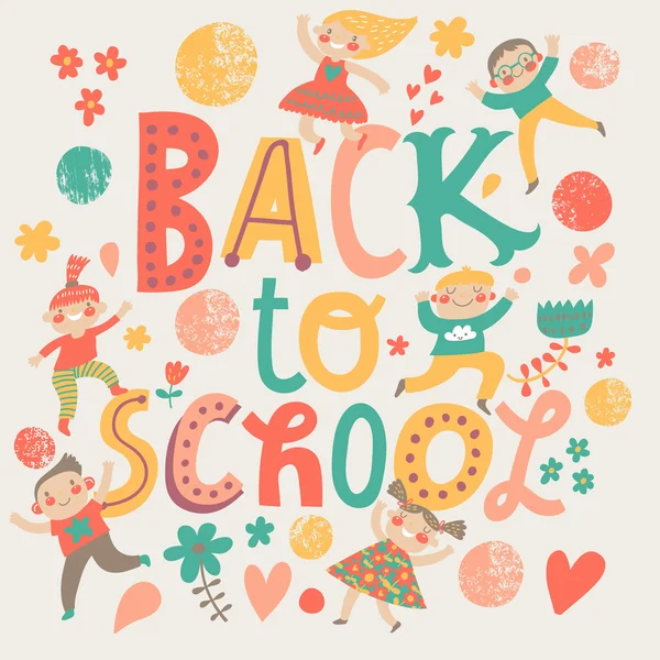 Back to school card — Stock Vector