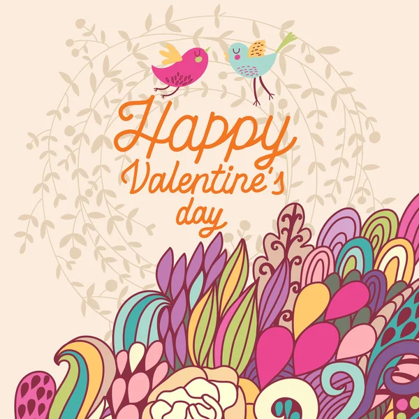 Happy Valentines day concept card — Stock Vector