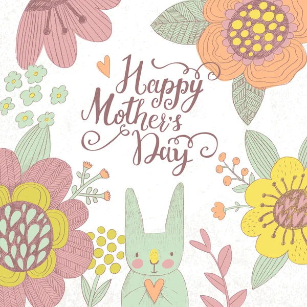 Happy Mothers Day card — Stock Vector