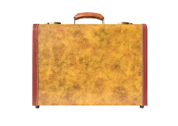 Retro suitcase of genuine leather — Stock Photo, Image