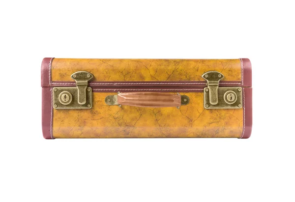 Retro suitcase of genuine leather — Stock Photo, Image