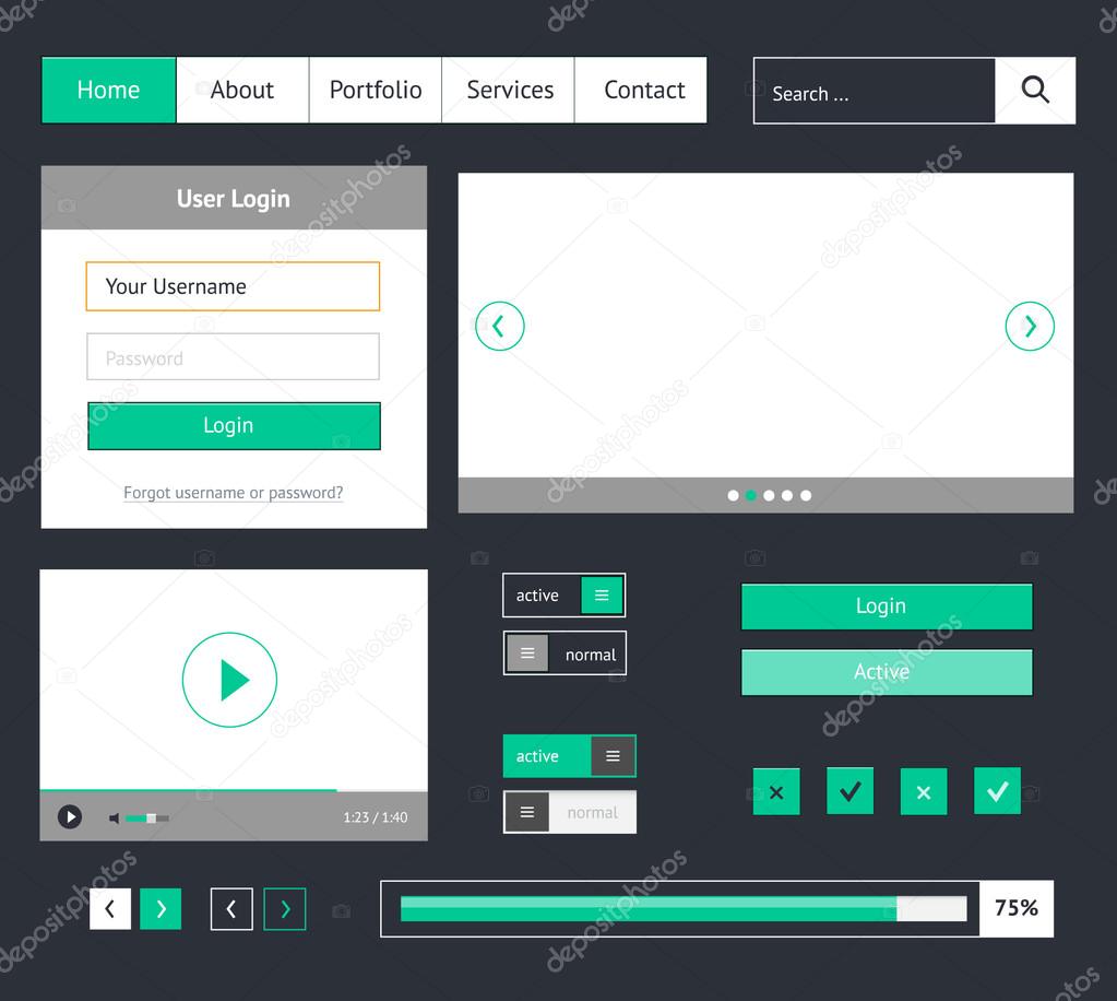 Vector elements user interface
