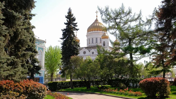 May 2021 Russia Moscow Cathedral Christ Savior Sunny Spring Weather — Stock Photo, Image