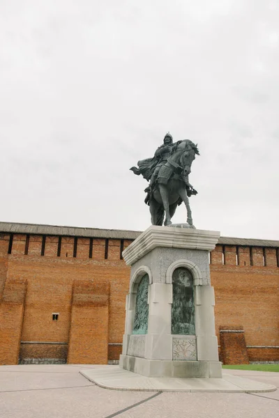 2021 Russland Kolomna Denkmal Für Den Großen Russischen Fürsten Dimitri — Stockfoto