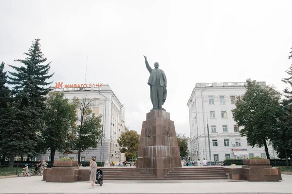 2021 Ryssland Ryazan Monument Över Den Sovjetiske Ledaren Vladimir Iljitj — Stockfoto