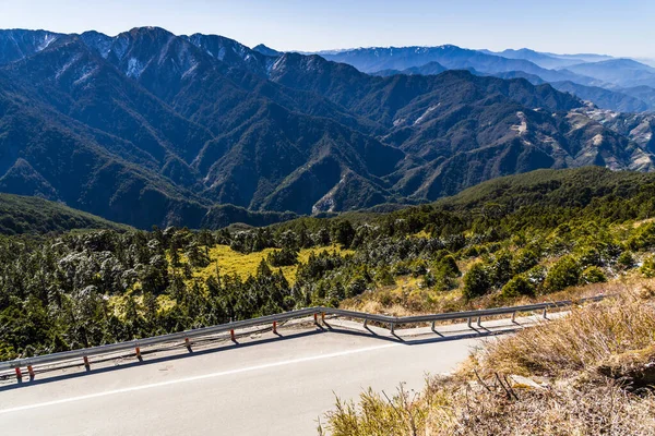 Straßenansicht Des Hehuanshan Forest Recreation Area Nantou Taiwan Taroko Nationalpark — Stockfoto