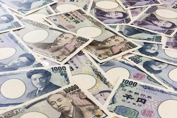 日本円紙幣の閉鎖 — ストック写真