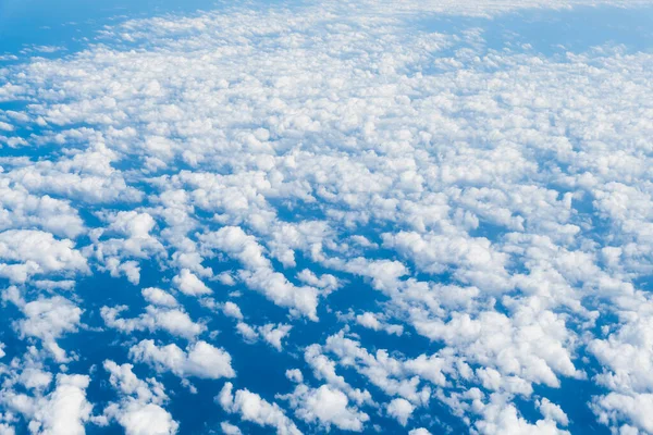 View Blue Sky White Clouds Flight — Stock Photo, Image