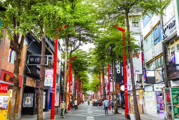 Ximending Street Market Wanhua District Taipei Popular District Taiwan Άνθρωποι — Φωτογραφία Αρχείου