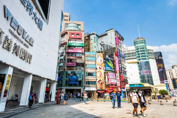 Ximending Straat Markt Wanhua District Taipei Een Populaire Wijk Taiwan — Stockfoto