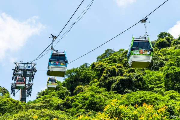 Маоконг Гондола Канатная Дорога Движущаяся Через Холмы Система Транспортировки Гондолы — стоковое фото