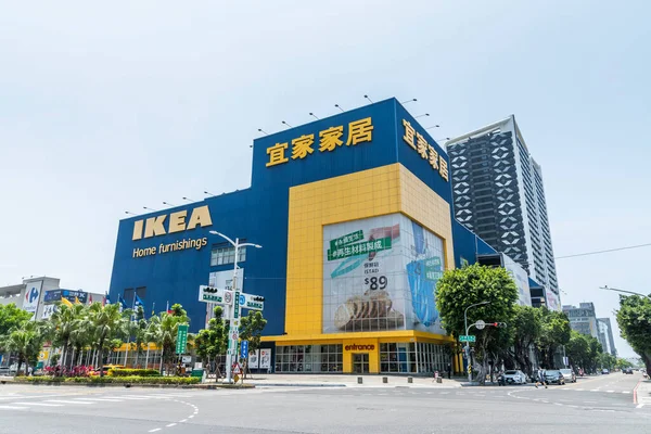 Kilátás Ikea Áruház Kaohsiung City Tajvan Ikea Egy Európai Multinacionális — Stock Fotó