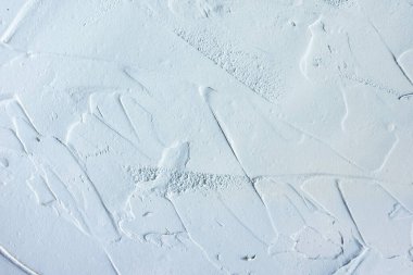 Pastel Mavi ve Beyaz beton taş dokusu yaz duvar kağıdında arka plan için. Çimento ve tonlamalardan oluşan kum duvar. Açık renkli beton duvar, çimento deseni tasarım için nane yeşili..