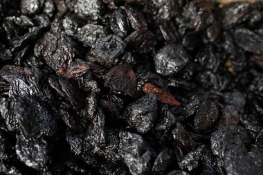 Kuru erik dokusu, yakın plan, sağlıklı gıda arka plan..