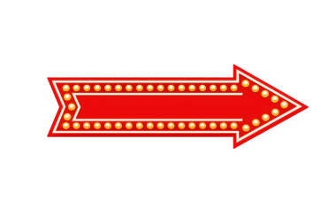 Kırmızı Sirk Arrow Tabela Karnaval İmza Vintage İllüstrasyon Clipart PNG