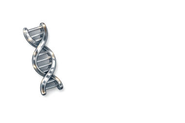 Gümüş DNA sarmal genetik tıp ikonu şeffaf png izole