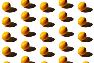 Beyaz arkaplanda taze limon deseni