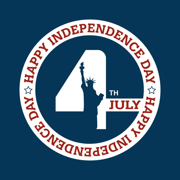 Día de la Independencia - 4 de julio — Archivo Imágenes Vectoriales