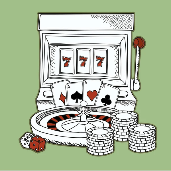 Conjunto de iconos de Casino — Vector de stock