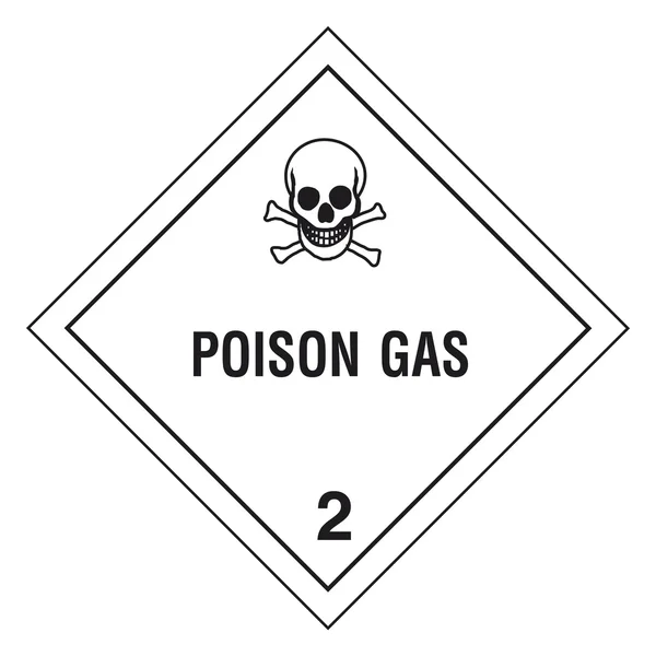 Hazardous materials sign — Stock Vector