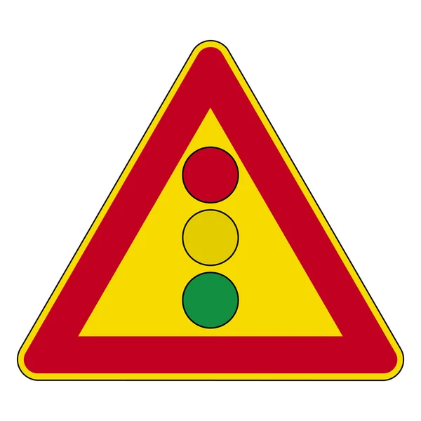 Verkehrszeichen gesetzt — Stockvektor